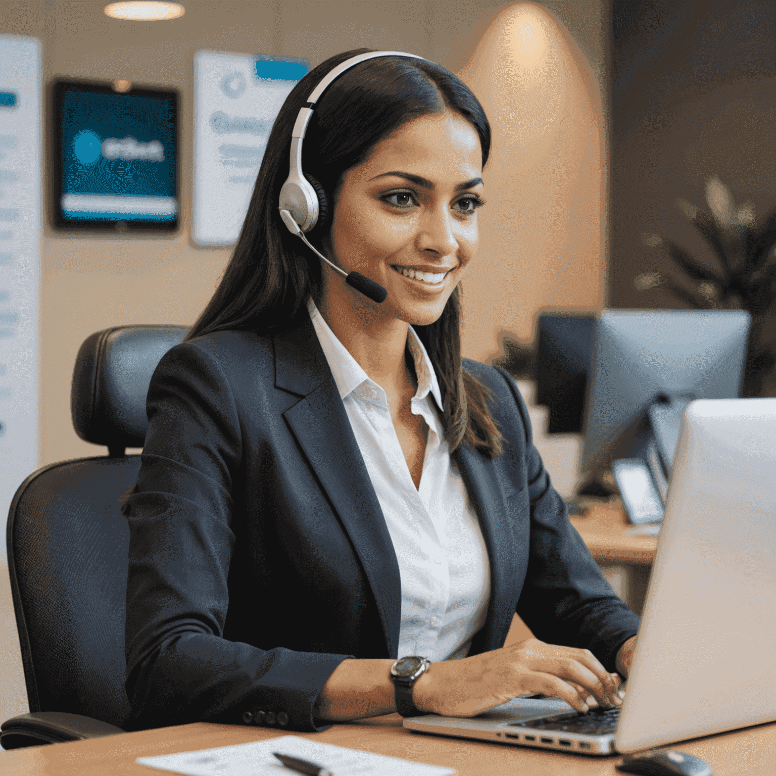 24/7 Customer Support representative assisting a client with mobile and internet top-up services in UAE